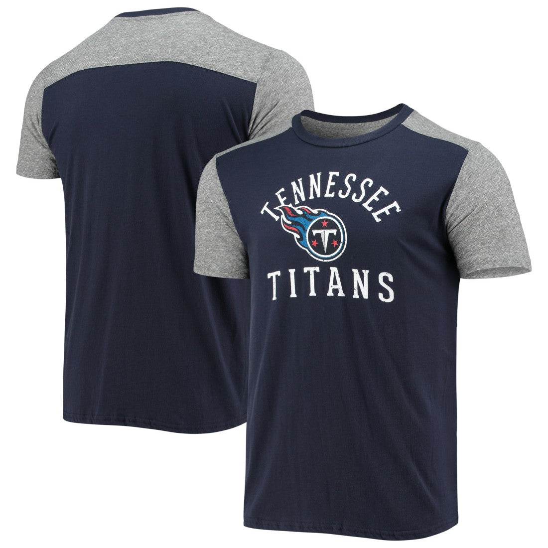 Tennessee Titans Majestic Threads Field Goal Slub T-Shirt Navy/Gray - NFL