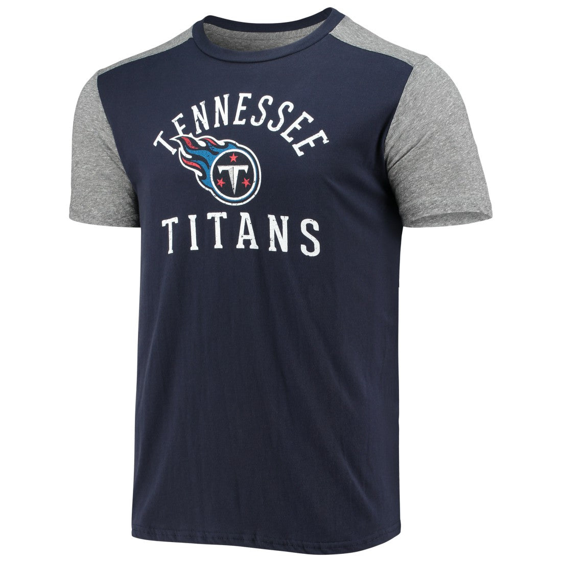 Tennessee Titans Majestic Threads Field Goal Slub T-Shirt Navy/Gray - NFL