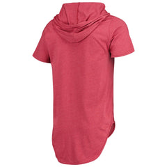 Arizona Cardinals Majestic Threads Primary Logo Tri-Blend Hoodie T-Shirt Cardinal - NFL