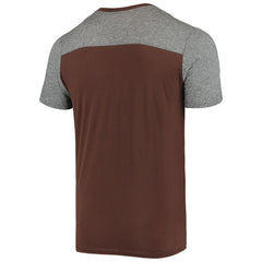 Cleveland Browns Majestic Threads Brownie The Elf Gridiron Classics Field Goal Slub T-Shirt Brown/Heathered Gray - NFL
