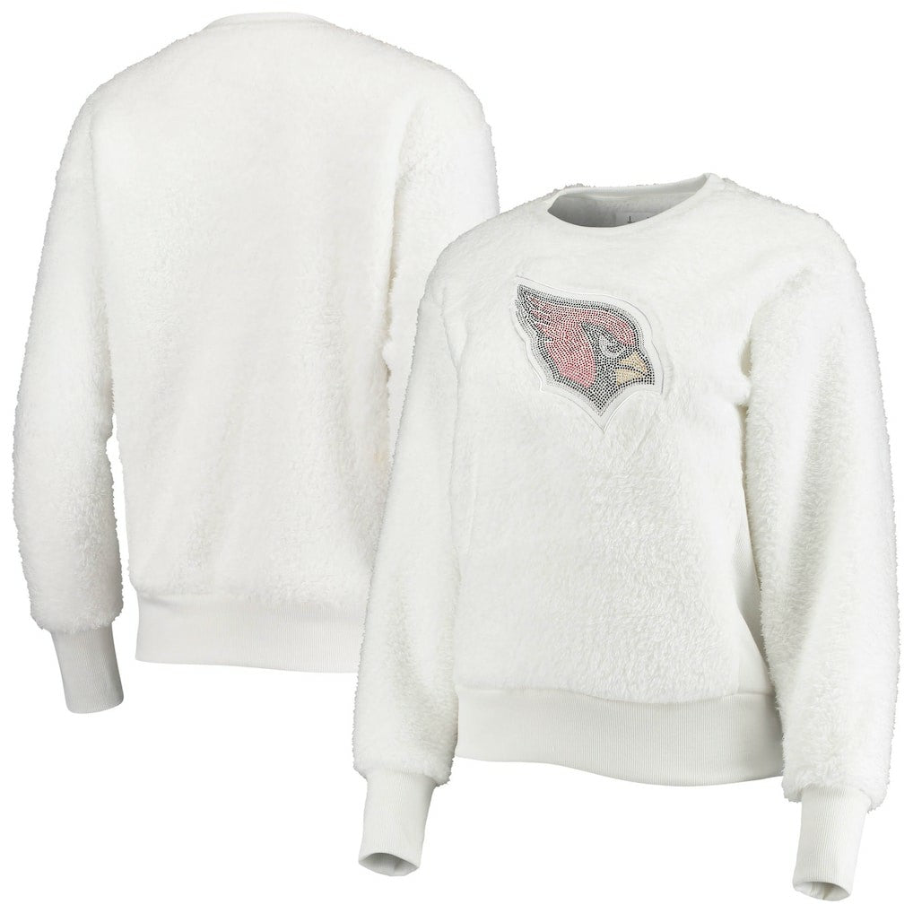 Arizona Cardinals Touch Women's Milestone Tracker Pullover Sweatshirt White - NFL