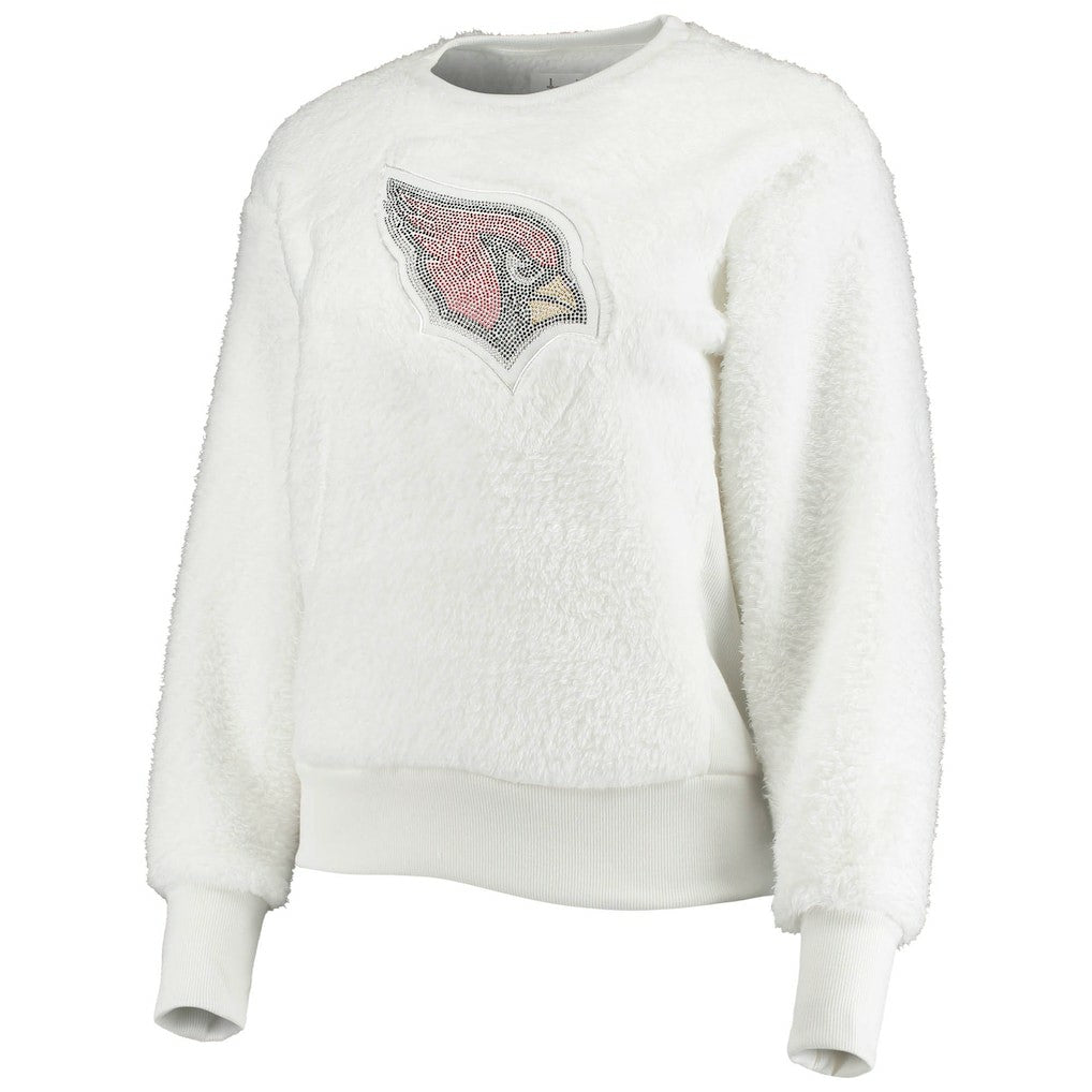 Arizona Cardinals Touch Women's Milestone Tracker Pullover Sweatshirt White - NFL