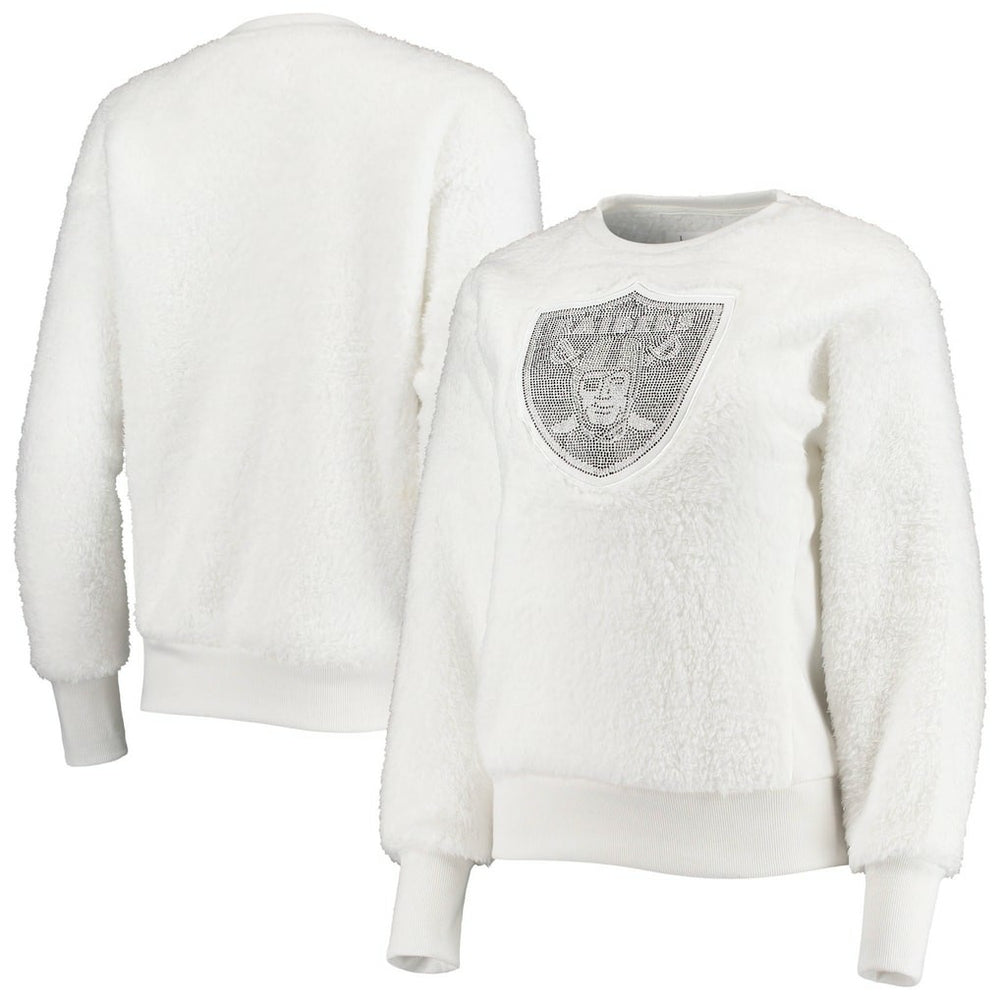 Las Vegas Raiders Touch Women's Milestone Tracker Pullover Sweatshirt White - NFL