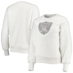 Las Vegas Raiders Touch Women's Milestone Tracker Pullover Sweatshirt White - NFL