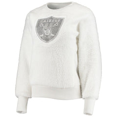 Las Vegas Raiders Touch Women's Milestone Tracker Pullover Sweatshirt White - NFL