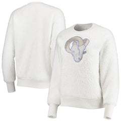 Los Angeles Rams Touch Women's Milestone Tracker Pullover Sweatshirt White - NFL