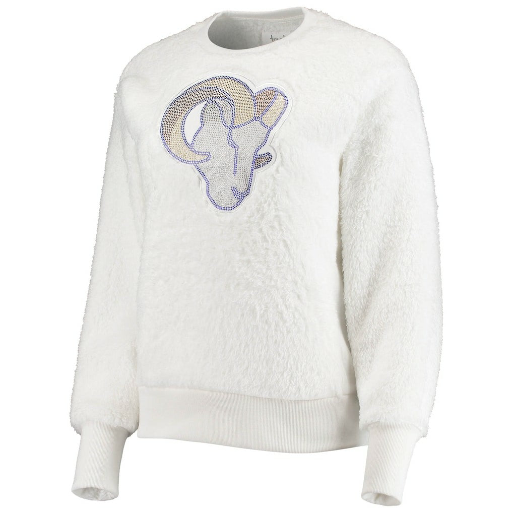 Los Angeles Rams Touch Women's Milestone Tracker Pullover Sweatshirt White - NFL