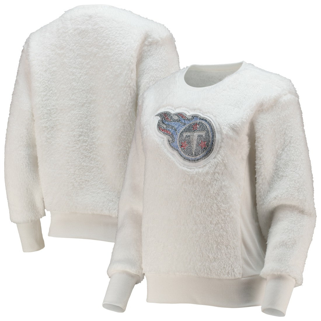 Tennessee Titans Touch Women's Milestone Tracker Pullover Sweatshirt White - NFL