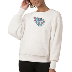Tennessee Titans Touch Women's Milestone Tracker Pullover Sweatshirt White - NFL