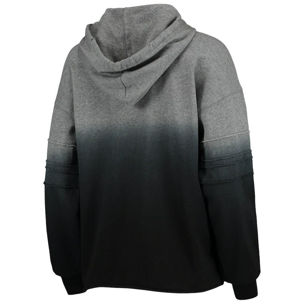 Las Vegas Raiders Touch Women's Superstar Dip-Dye Pullover Hoodie Heathered Gray/Black - NFL