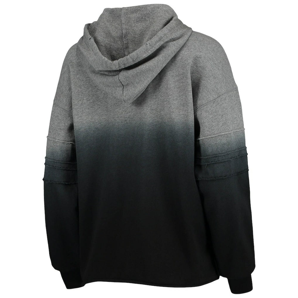 Las Vegas Raiders Touch Women's Superstar Dip-Dye Pullover Hoodie Heathered Gray/Black - NFL