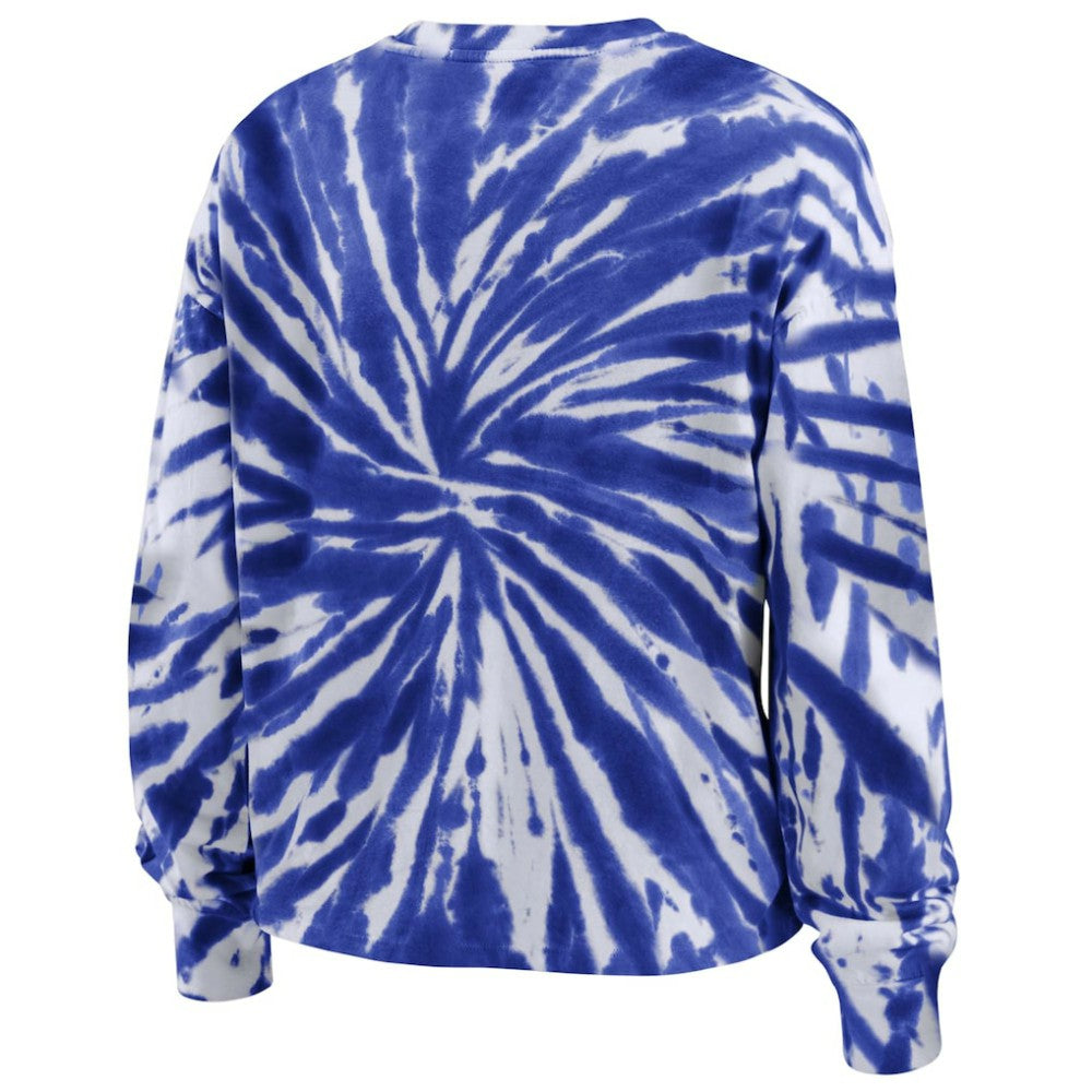 Montreal Canadiens - WEAR by Erin Andrews Women's Tie-Dye Long Sleeve T-Shirt Navy
