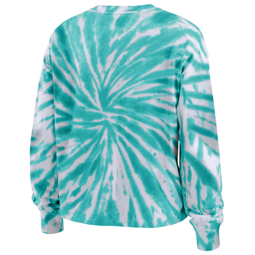 Seattle Kraken WEAR by Erin Andrews Women's Tie-Dye Long Sleeve T-Shirt Light Blue