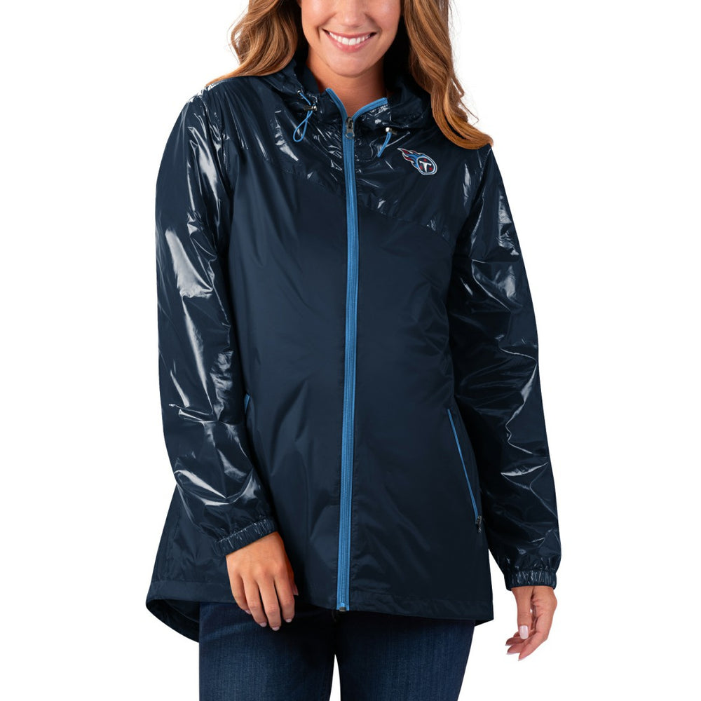 Tennessee Titans G-III 4Her by Carl Banks Women's Double-Coverage Full-Zip Hoodie Jacket Navy - NFL