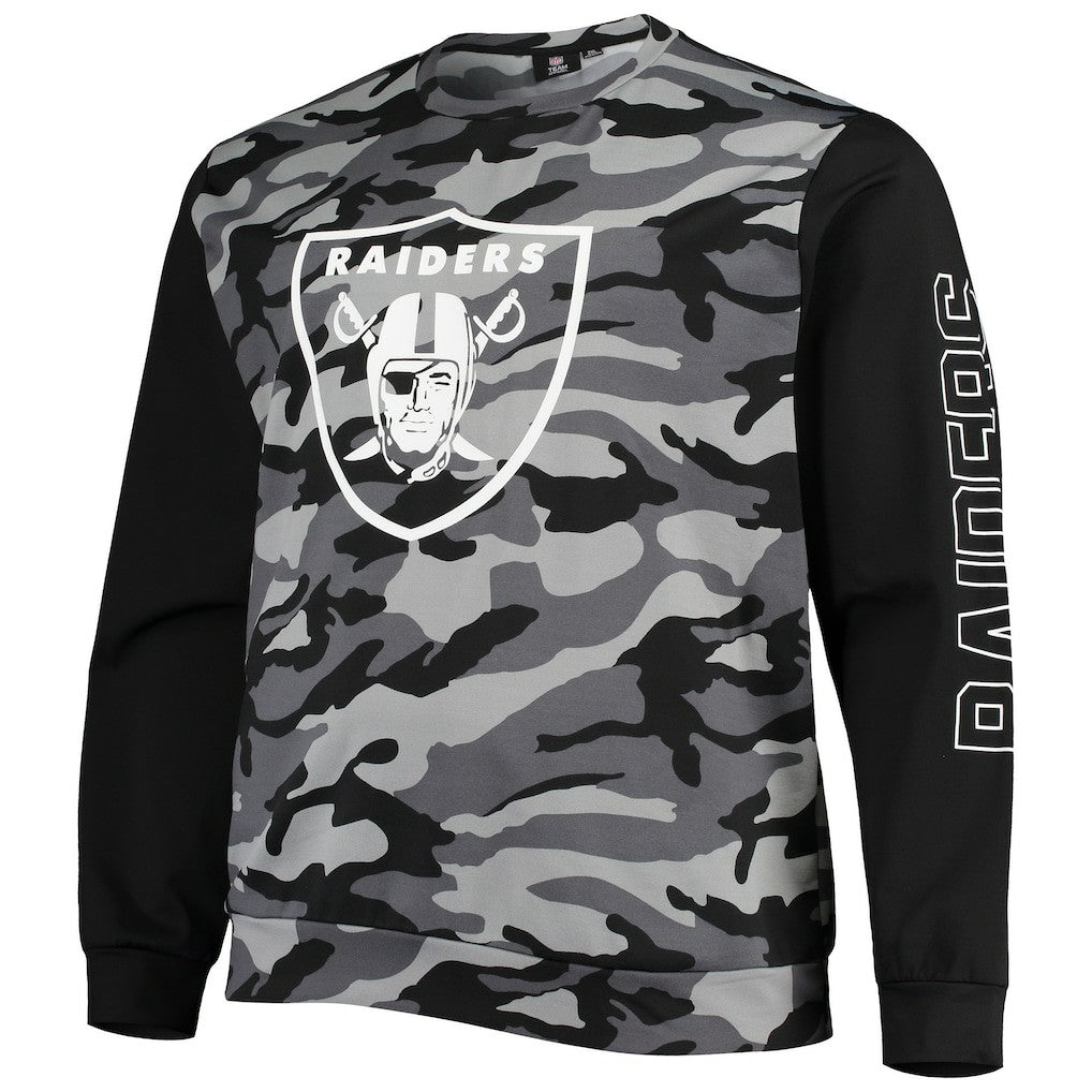 Las Vegas Raiders FOCO Camo Long Sleeve T-Shirt Black - NFL