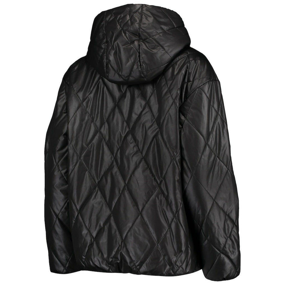 Las Vegas Raiders MSX by Michael Strahan Women's Charlotte Full-Zip Hoodie Puffer Jacket Black - NFL