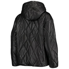 Las Vegas Raiders MSX by Michael Strahan Women's Charlotte Full-Zip Hoodie Puffer Jacket Black - NFL
