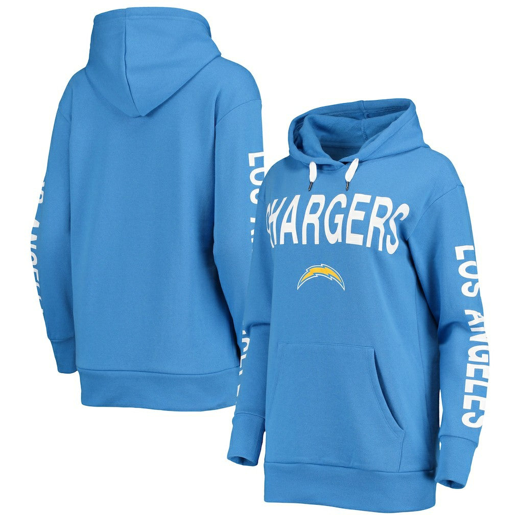 Los Angeles Chargers G-III 4Her by Carl Banks Women's Extra Point Pullover Hoodie Powder Blue - NFL