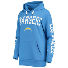 Los Angeles Chargers G-III 4Her by Carl Banks Women's Extra Point Pullover Hoodie Powder Blue - NFL