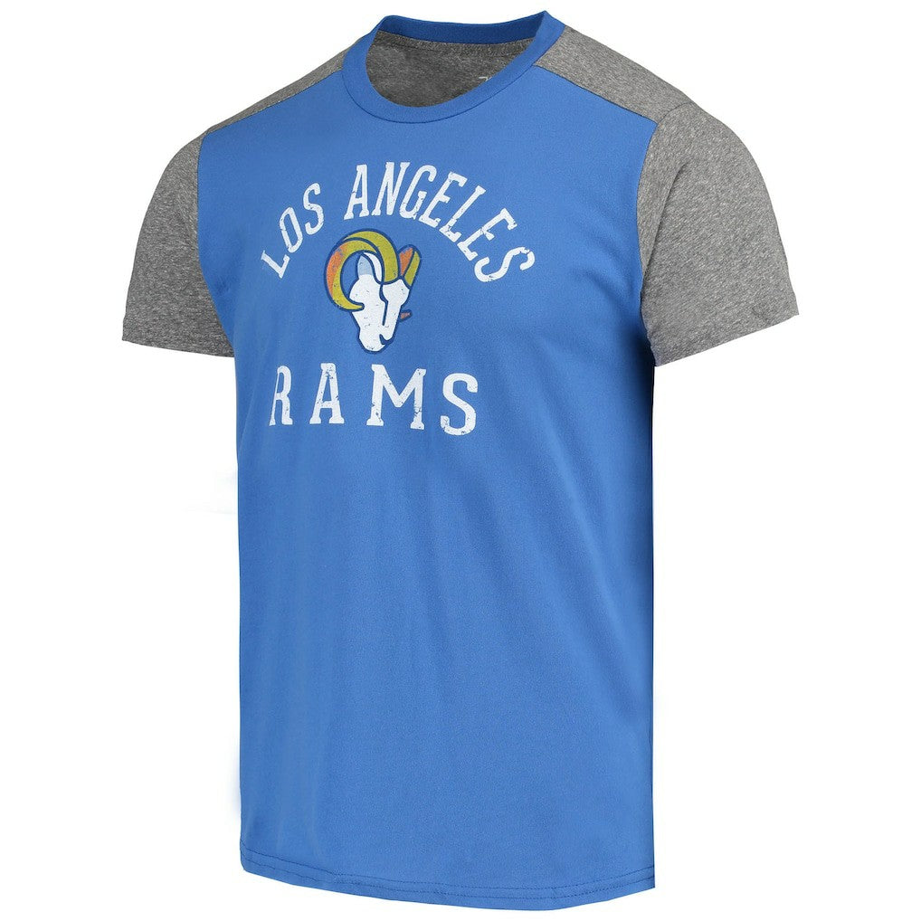 Los Angeles Rams Majestic Threads Field Goal Slub T-Shirt Royal/Gray - NFL