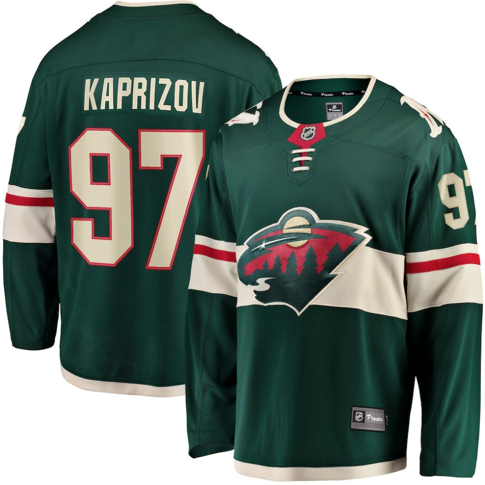 Kirill Kaprizov Minnesota Wild Fanatics Home Breakaway Replica Jersey - Green | NHL Jerseys