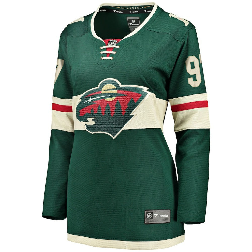 Kirill Kaprizov Minnesota Wild Fanatics Women's Home Breakaway Replica Jersey - Green | NHL Jerseys