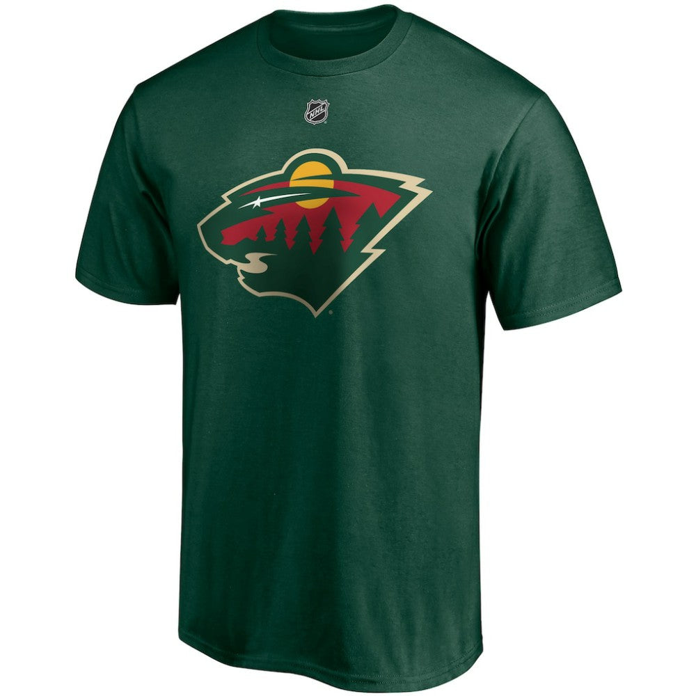 Kirill Kaprizov Minnesota Wild - Fanatics Authentic Stack Name & Number T-Shirt Green