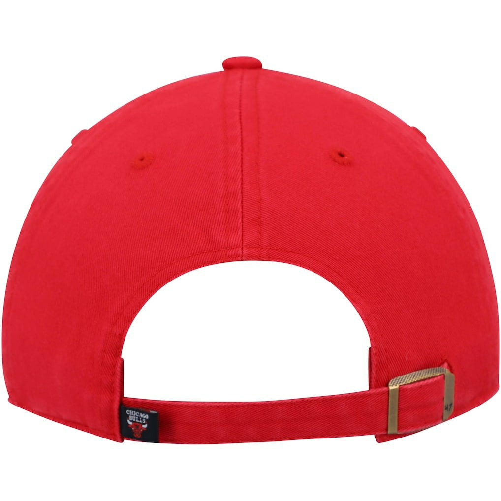 47 brand - Chicago Bulls '47 Core Logo Clean Up Adjustable Hat - Red
