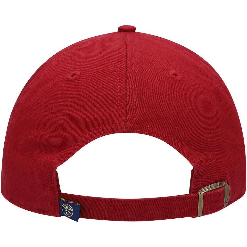 47 brand - Denver Nuggets '47 Core Logo Clean Up Adjustable Hat - Red
