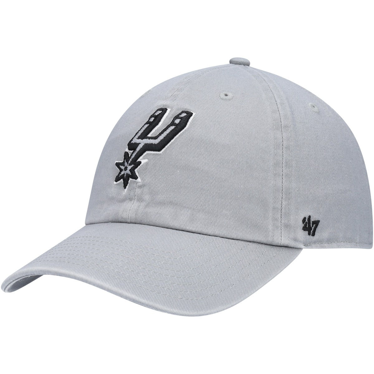 47 brand - San Antonio Spurs '47 Core Logo Clean Up Adjustable Hat - Gray