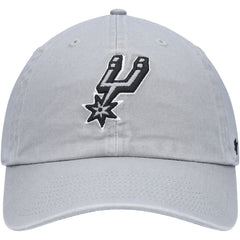 47 brand - San Antonio Spurs '47 Core Logo Clean Up Adjustable Hat - Gray