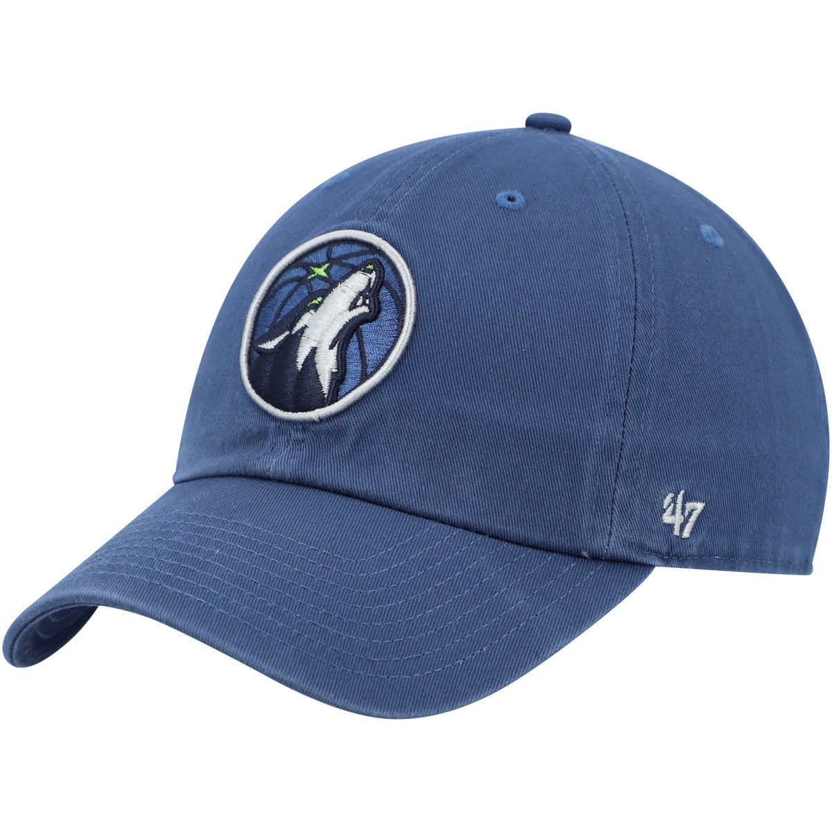 47 brand - Minnesota Timberwolves '47 Core Logo Clean Up Adjustable Hat - Blue