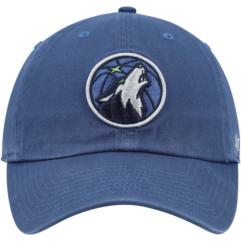 47 brand - Minnesota Timberwolves '47 Core Logo Clean Up Adjustable Hat - Blue