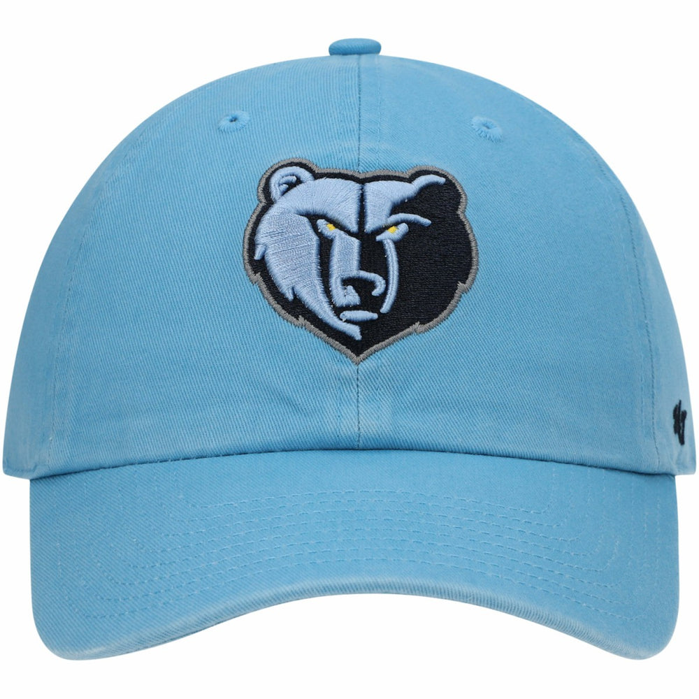 47 brand - Memphis Grizzlies '47 Core Logo Clean Up Adjustable Hat - Light Blue