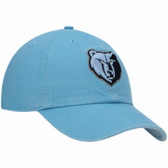 47 brand - Memphis Grizzlies '47 Core Logo Clean Up Adjustable Hat - Light Blue