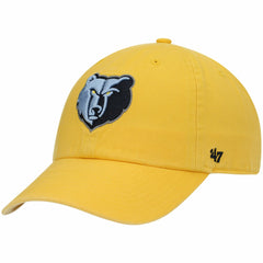 47 brand - Memphis Grizzlies '47 Core Logo Clean Up Adjustable Hat - Gold