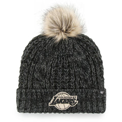 47 brand - Los Angeles Lakers '47 Women's Meeko Cuffed Knit Hat with Pom - Black