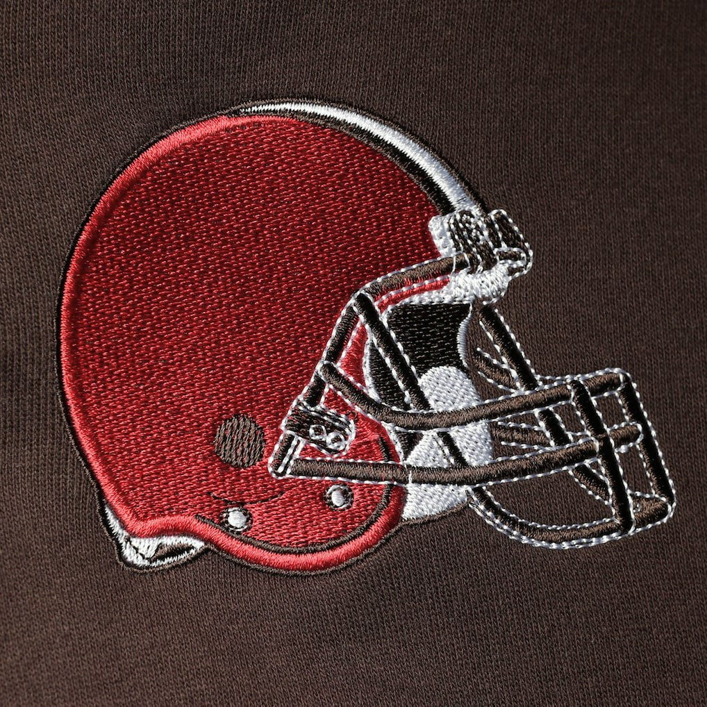 Cleveland Browns Starter Playoffs Color Block Full-Zip Hoodie Brown/Orange - NFL