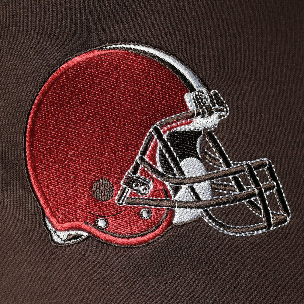 Cleveland Browns Starter Playoffs Color Block Full-Zip Hoodie Brown/Orange - NFL