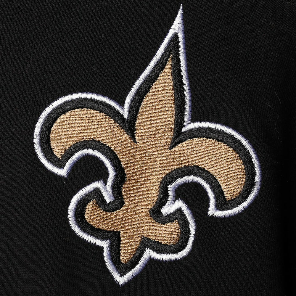 New Orleans Saints Starter Playoffs Color Block Full-Zip Hoodie Black/Gold - NFL