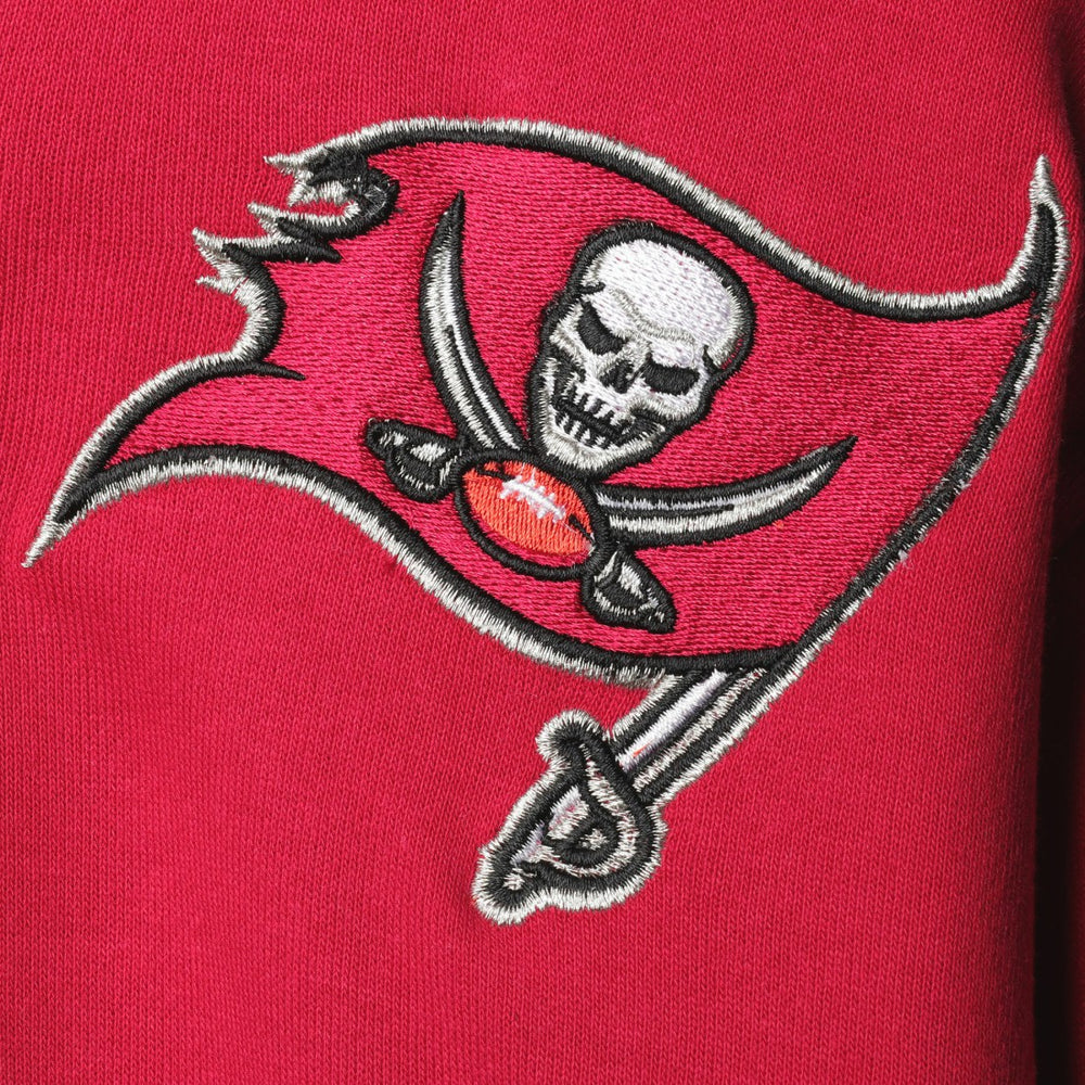 Tampa Bay Buccaneers Starter Playoffs Color Block Full-Zip Hoodie Red/Pewter - NFL