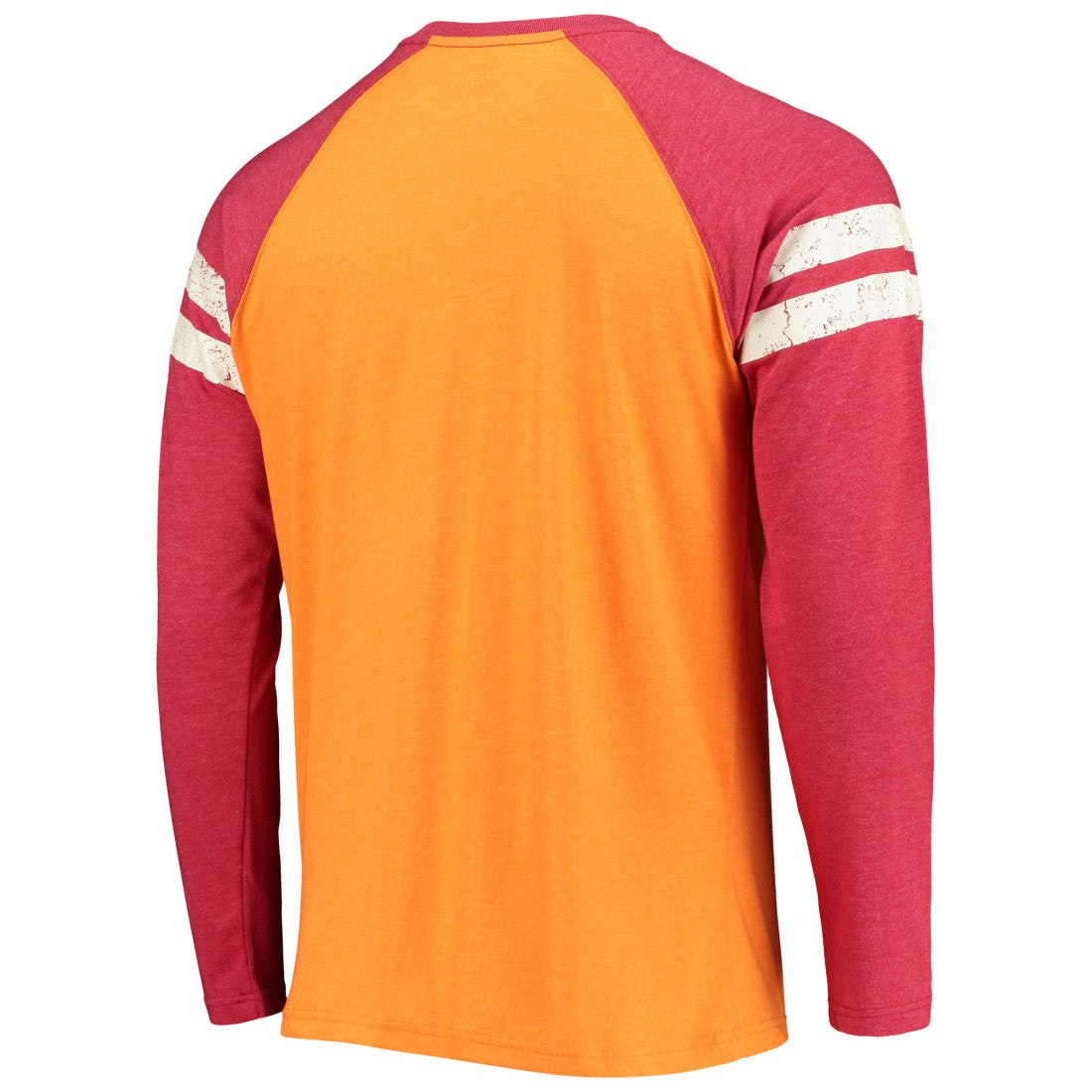 Tampa Bay Buccaneers Starter Throwback League Raglan Long Sleeve Tri-Blend T-Shirt Orange/Red - NFL