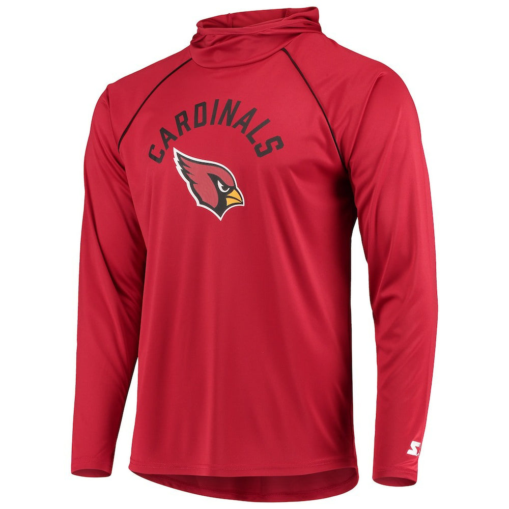 Arizona Cardinals Starter Raglan Long Sleeve Hoodie T-Shirt Cardinal - NFL