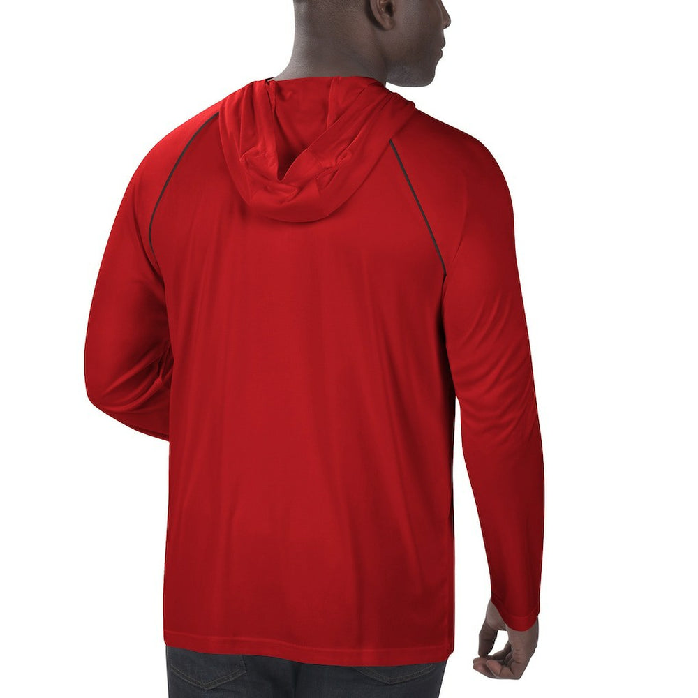 Atlanta Falcons Starter Raglan Long Sleeve Hoodie T-Shirt Red - NFL