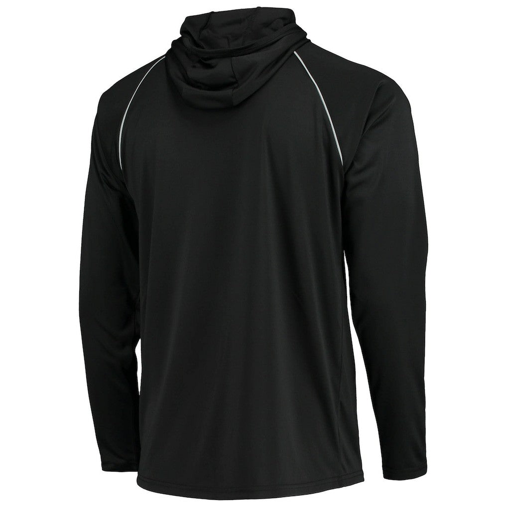 Las Vegas Raiders Starter Raglan Long Sleeve Hoodie T-Shirt Black - NFL