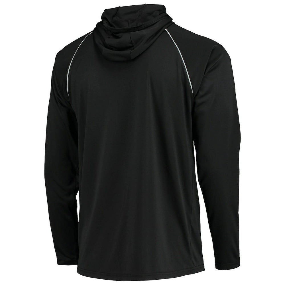 Las Vegas Raiders Starter Raglan Long Sleeve Hoodie T-Shirt Black - NFL