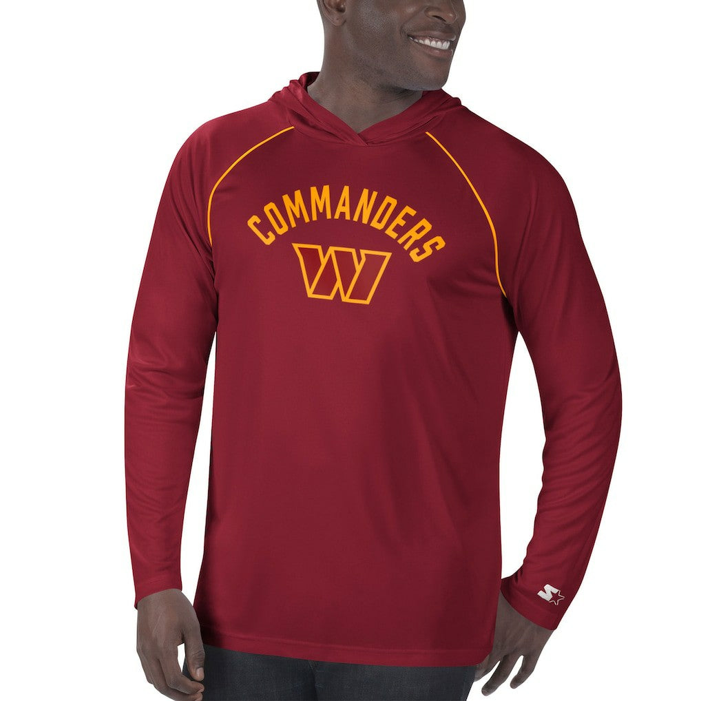 Washington Football Team Starter Raglan Long Sleeve Hoodie T-Shirt Burgundy - NFL