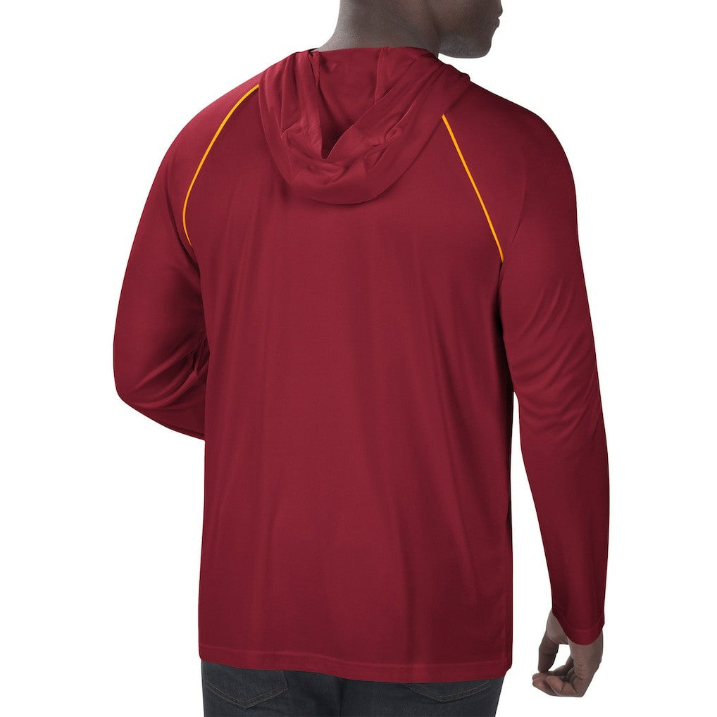 Washington Football Team Starter Raglan Long Sleeve Hoodie T-Shirt Burgundy - NFL