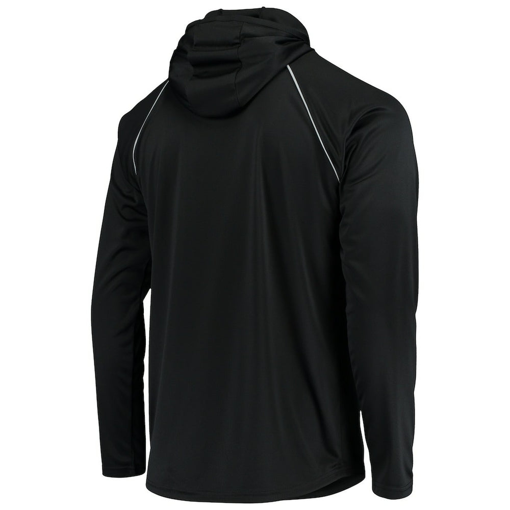 Las Vegas Raiders Starter Throwback Raglan Hoodie Long Sleeve T-Shirt Black - NFL