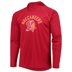 Tampa Bay Buccaneers Starter Throwback Raglan Hoodie Long Sleeve T-Shirt Red - NFL